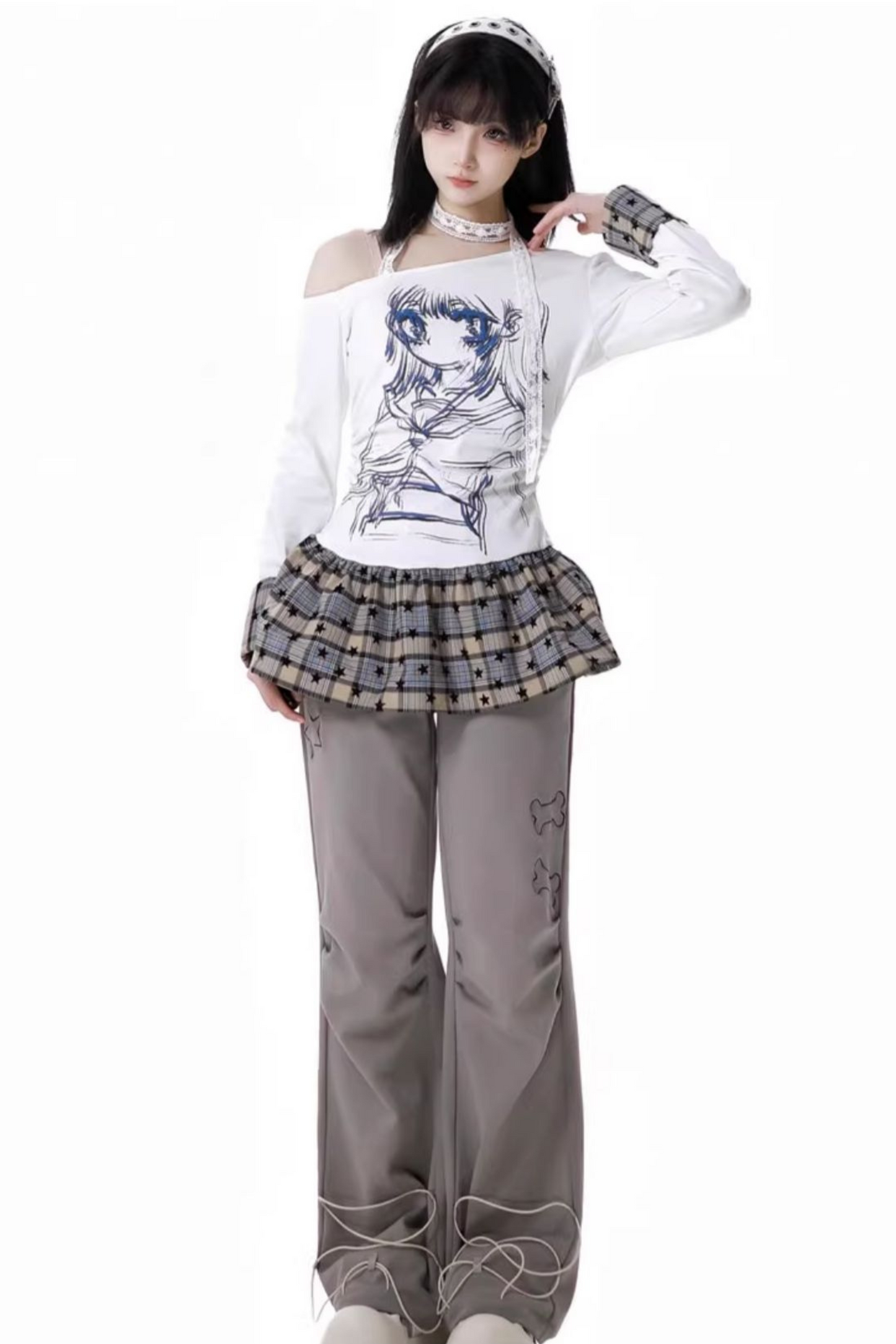 グラフィティプリーツパンツ