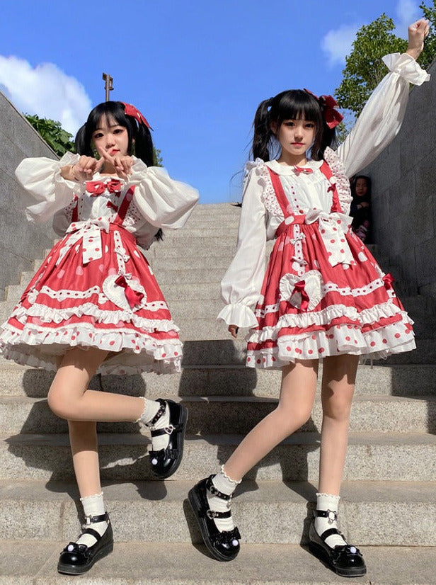 Meowko Colorita Retro Soft Girl Round Toe Shoes