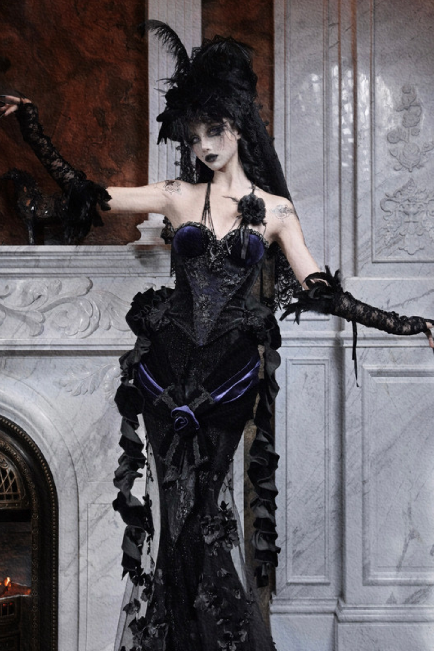 Gothic Gorgeous Mermaid Skirt