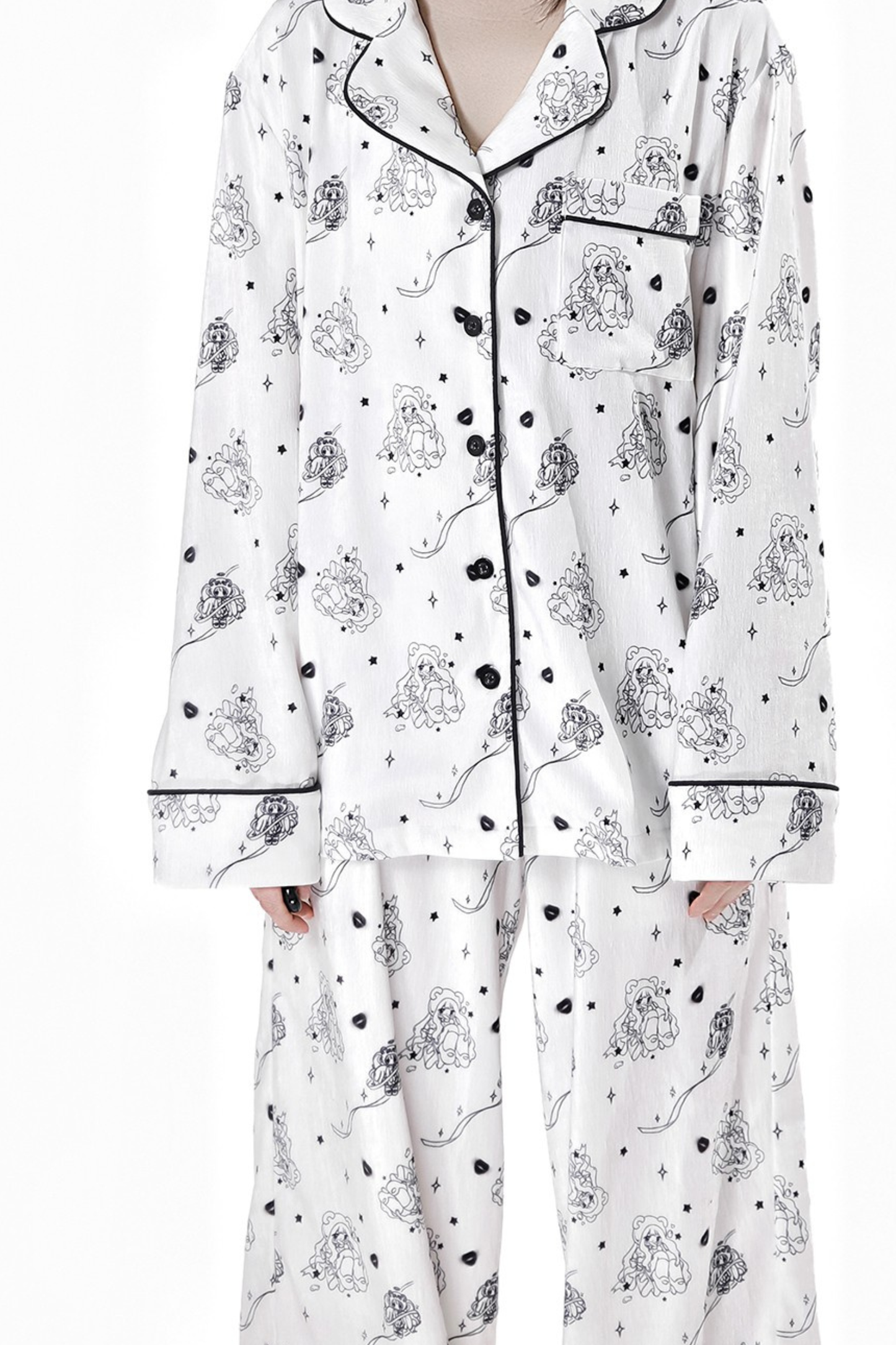 Chic Girl Stick Home Tops + Pants