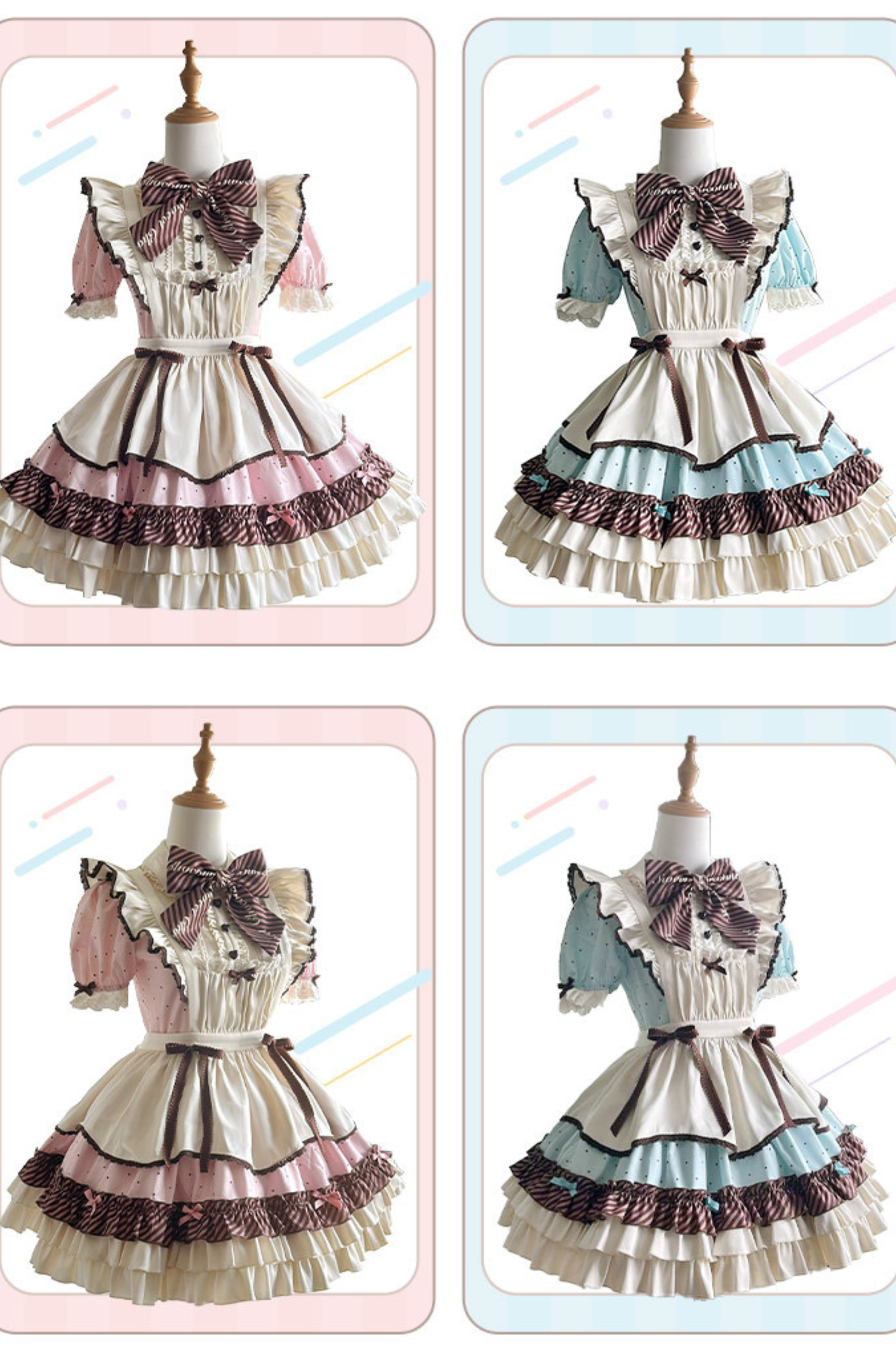 Cream Little Sweet Maid Lolita Dress