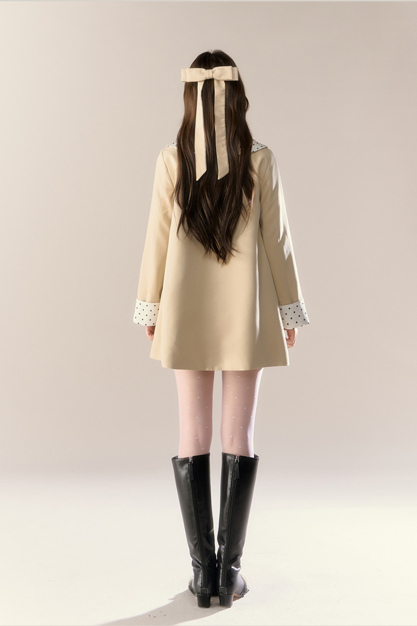 ココドールカラードットトレンチコート