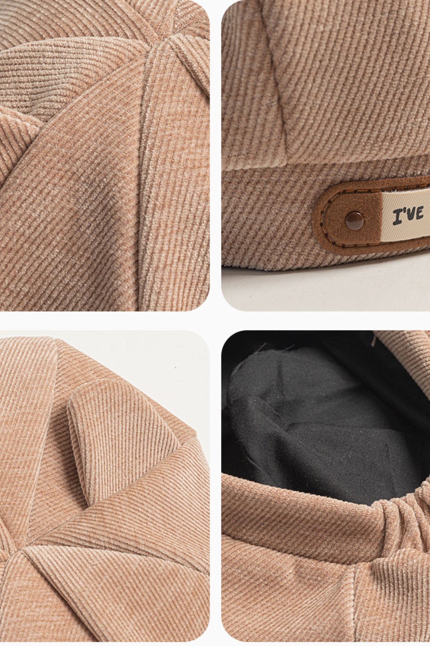 Corduroy Cat Ear Beret