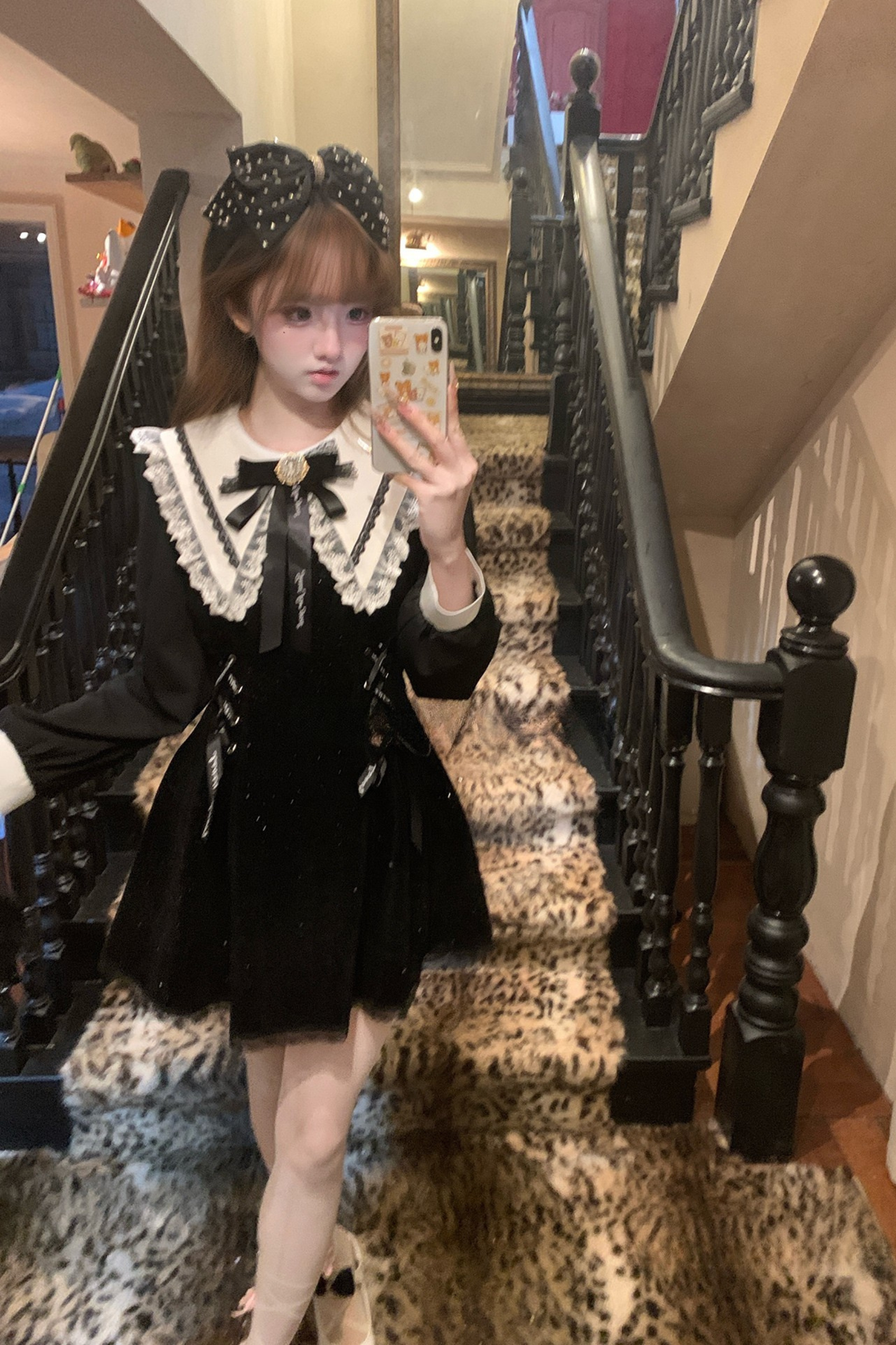 Jewel French Girly Flared Dress