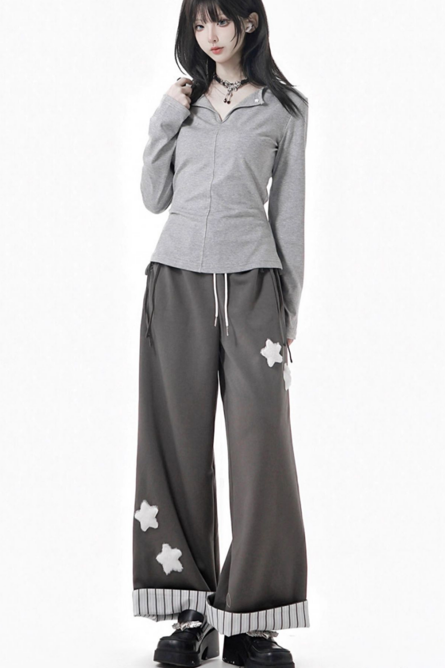 スターワッペンスウェットパンツ