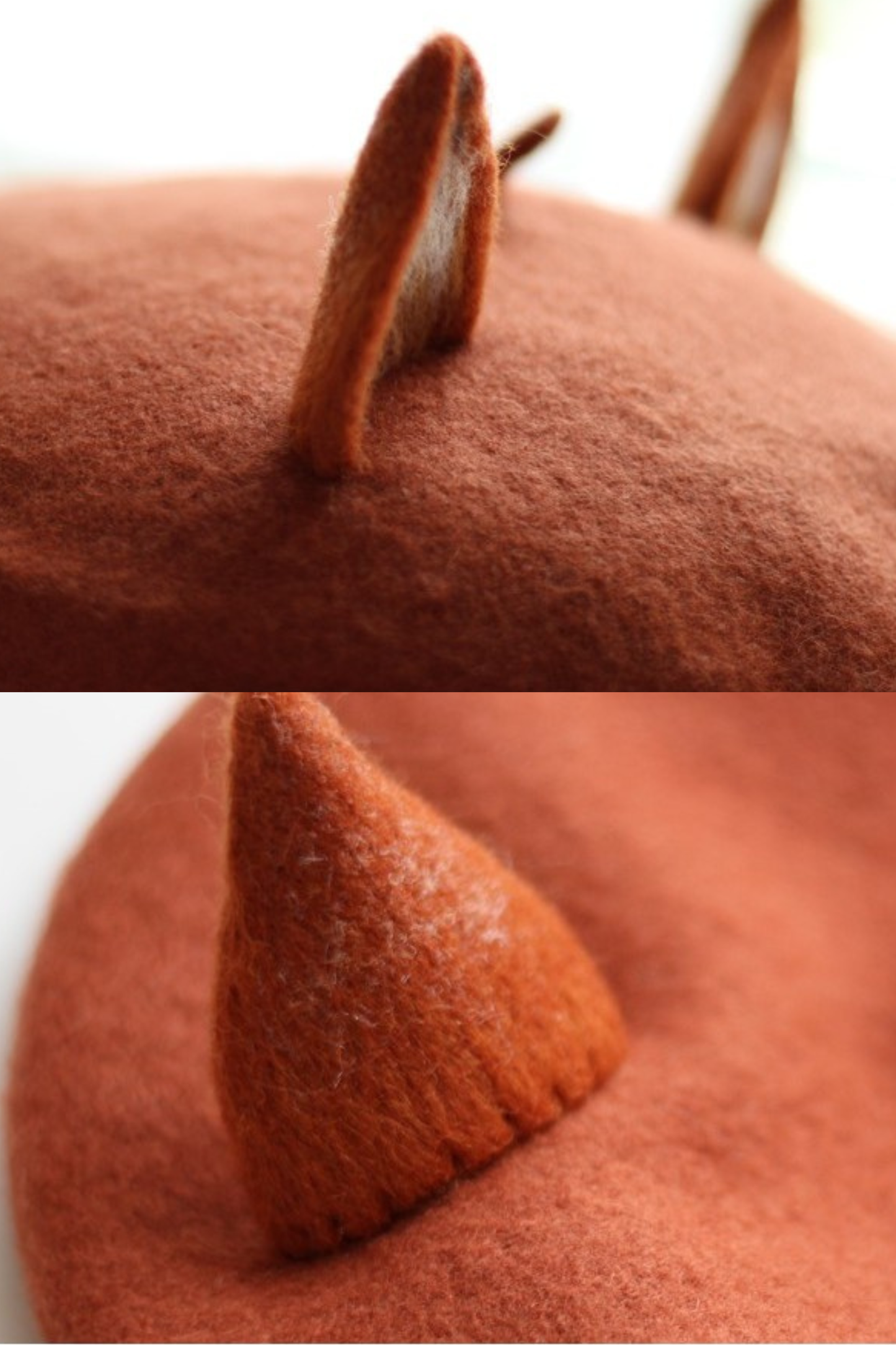 Wool Felt Fox Beret