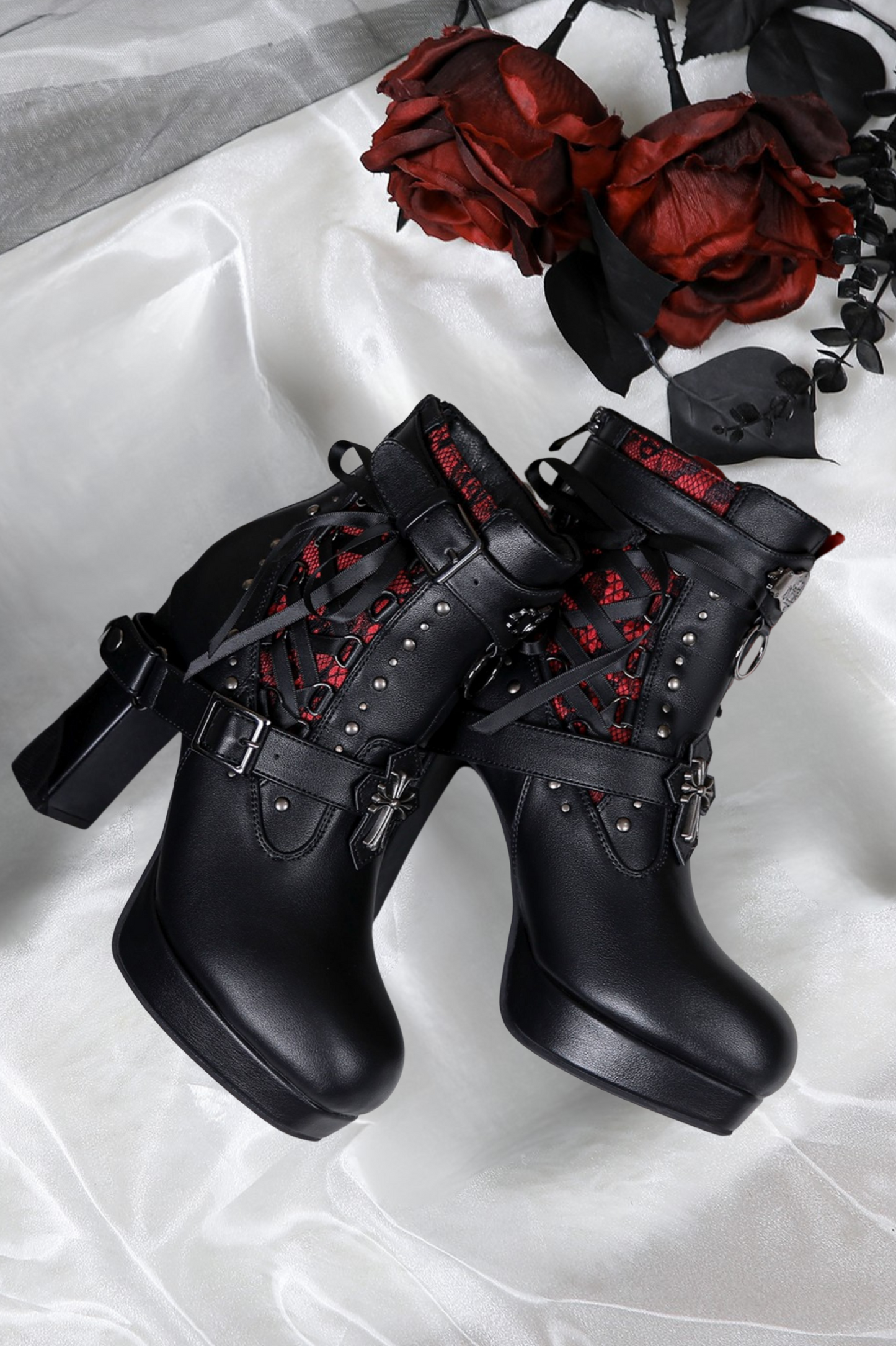 【12月8日予約締切】LACYBONESダークゴシックパンクブーツ