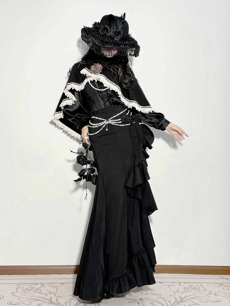 【12月23日予約締切】トワイライトレインロマンティックフリルシャツ