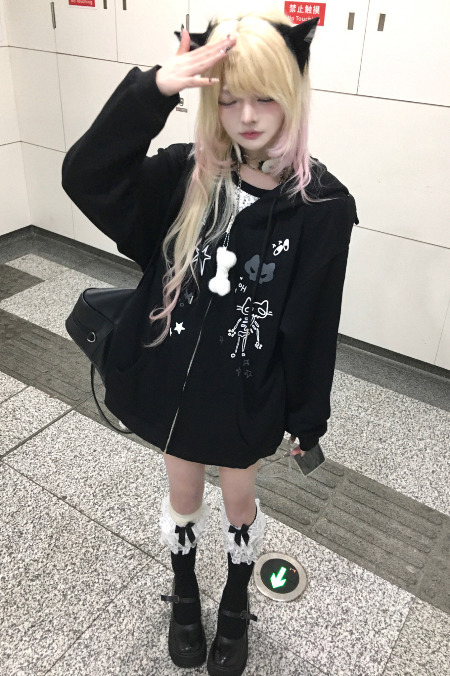 Cat Ear Subculture Loose Hoodie
