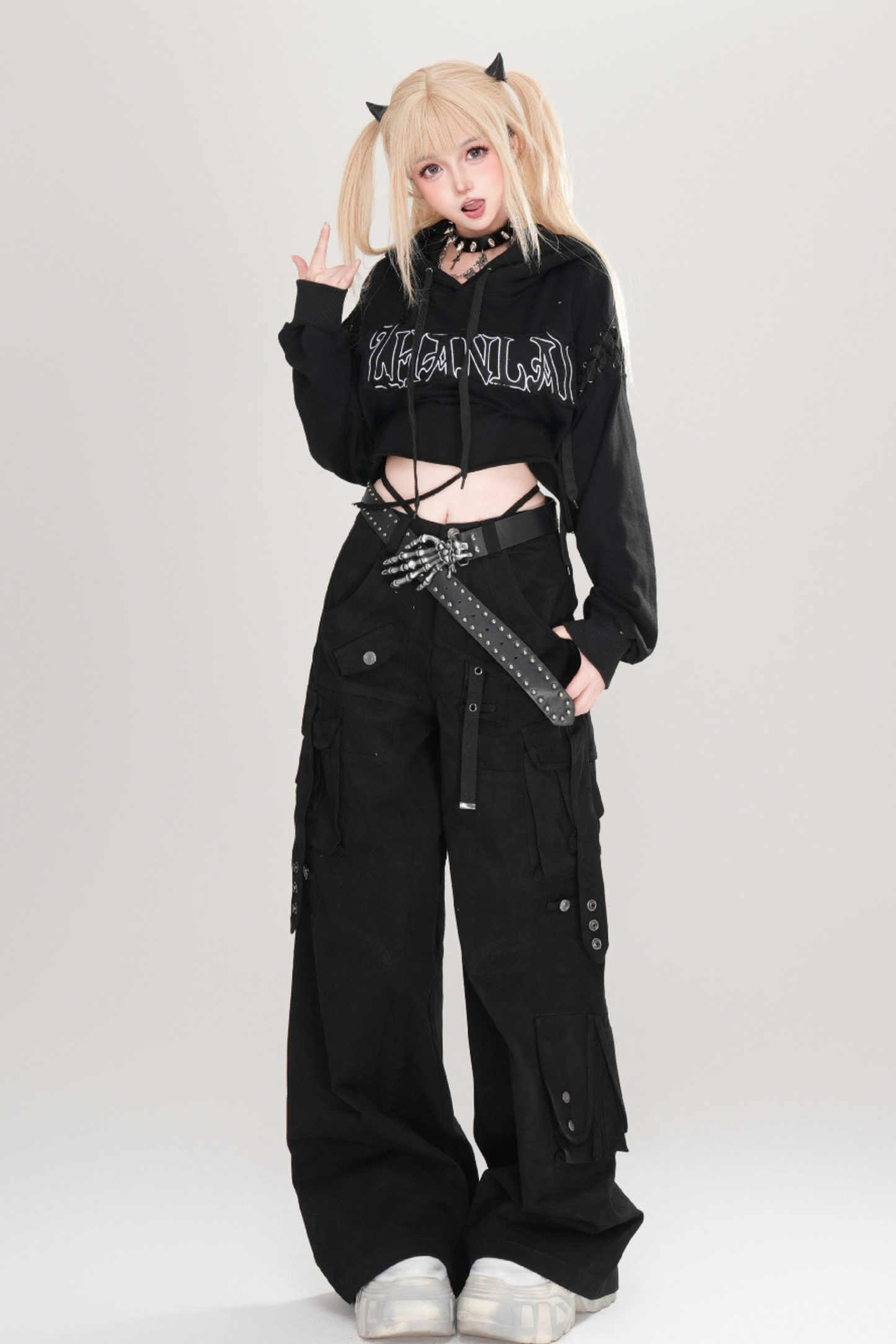 Rock Cat Ear Hooded Tops