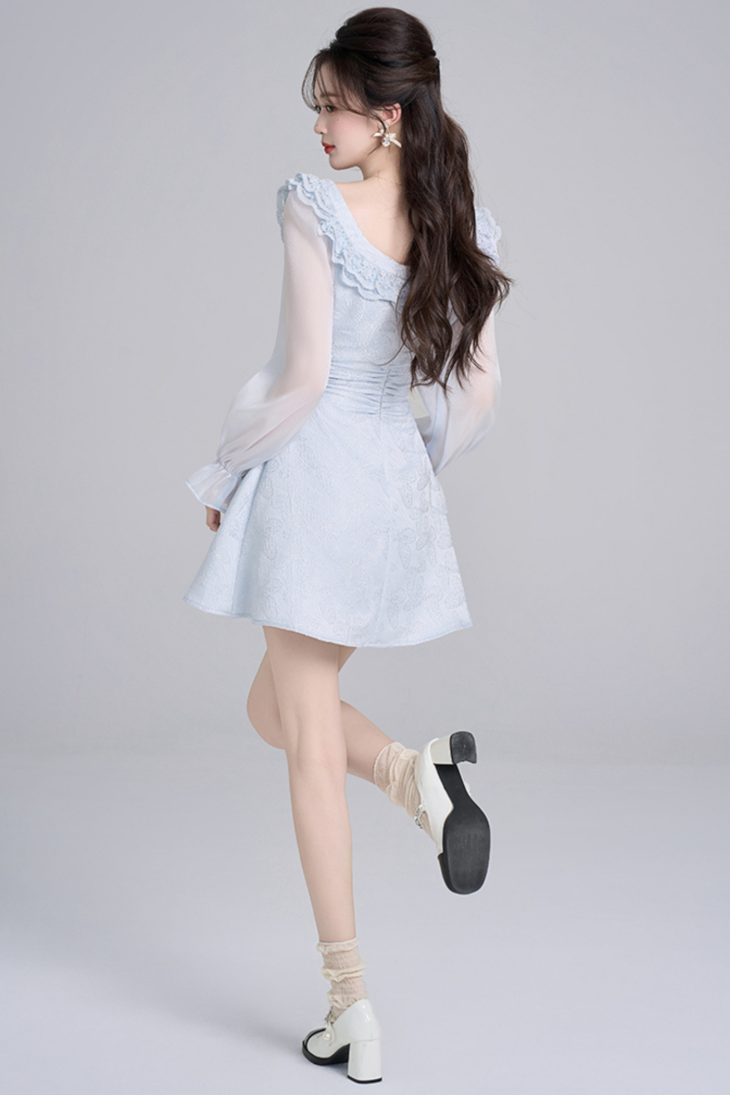 Ice Sweet Square Neck Dress