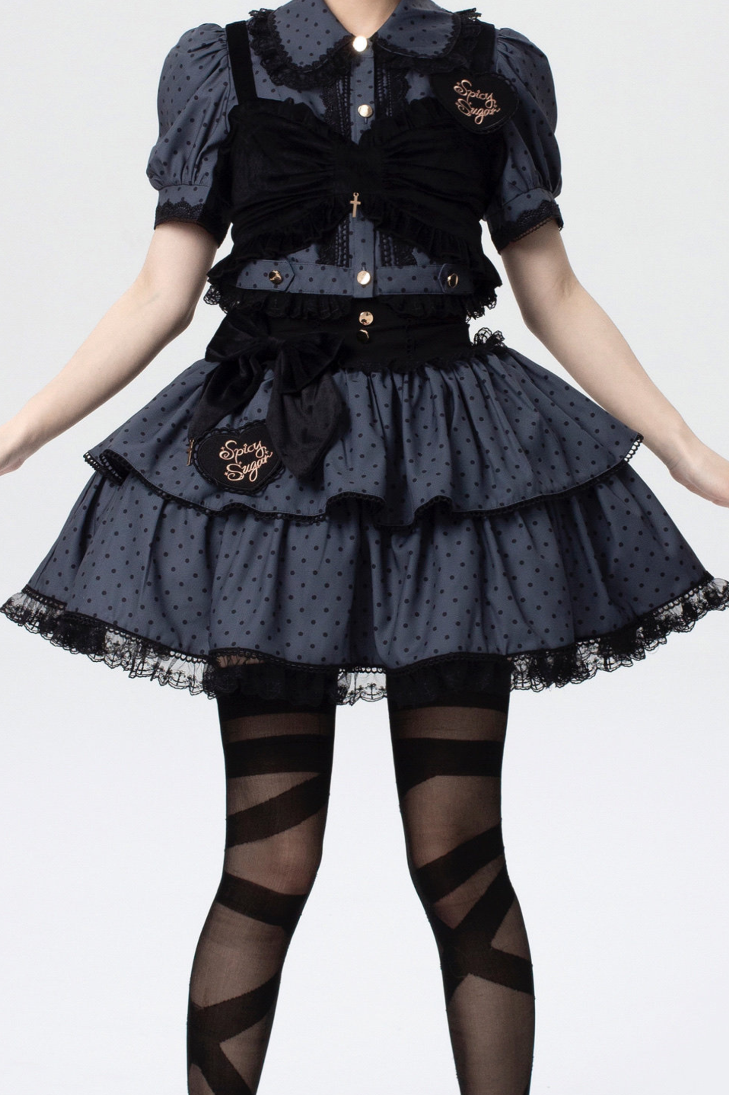 スパイシーキャンディードットロリータスカート