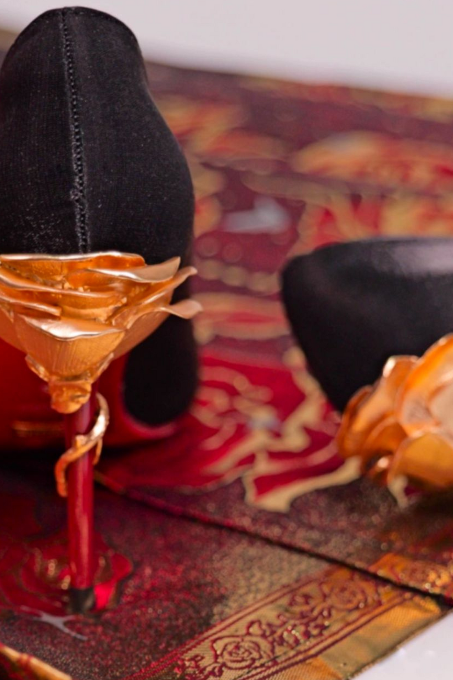 Rose Elegance Pointed Heels