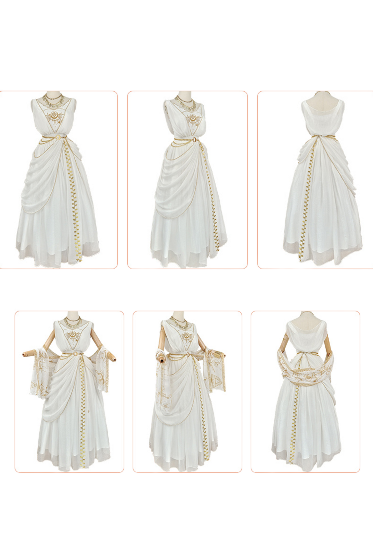 Exotic Elegant Kula JSK with waist chain + shawl + bracelet + necklace