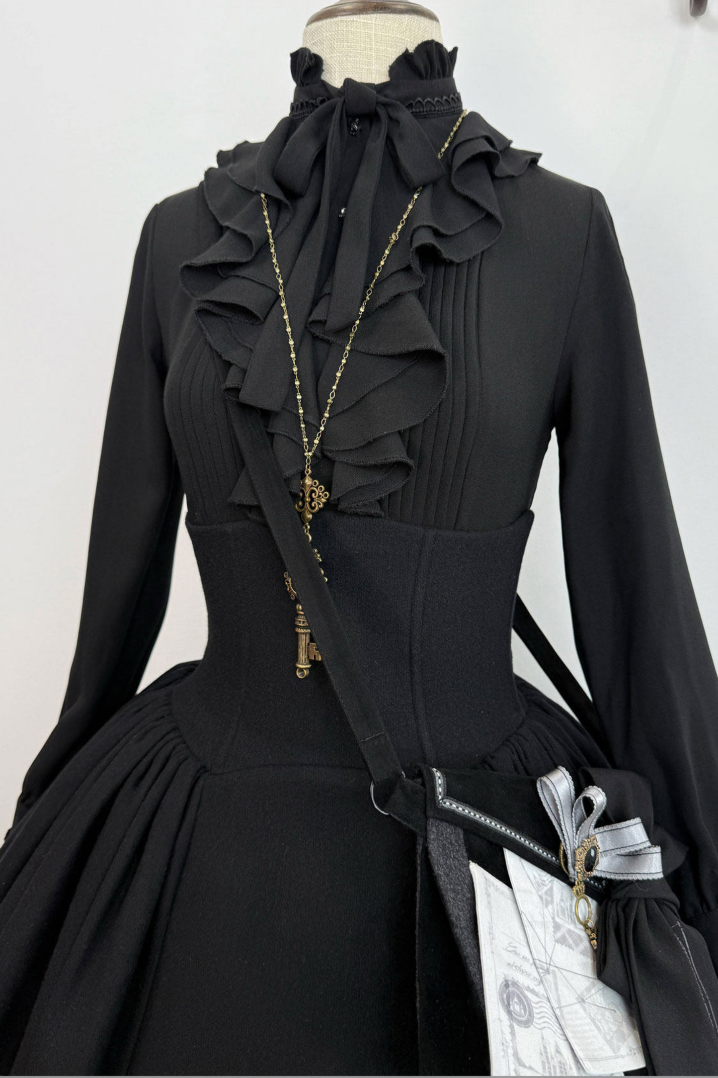 British Detective Lolita Coat + Cape + Skirt + Shirt + Bag + Brooch + Hat + Beret + Necklace
