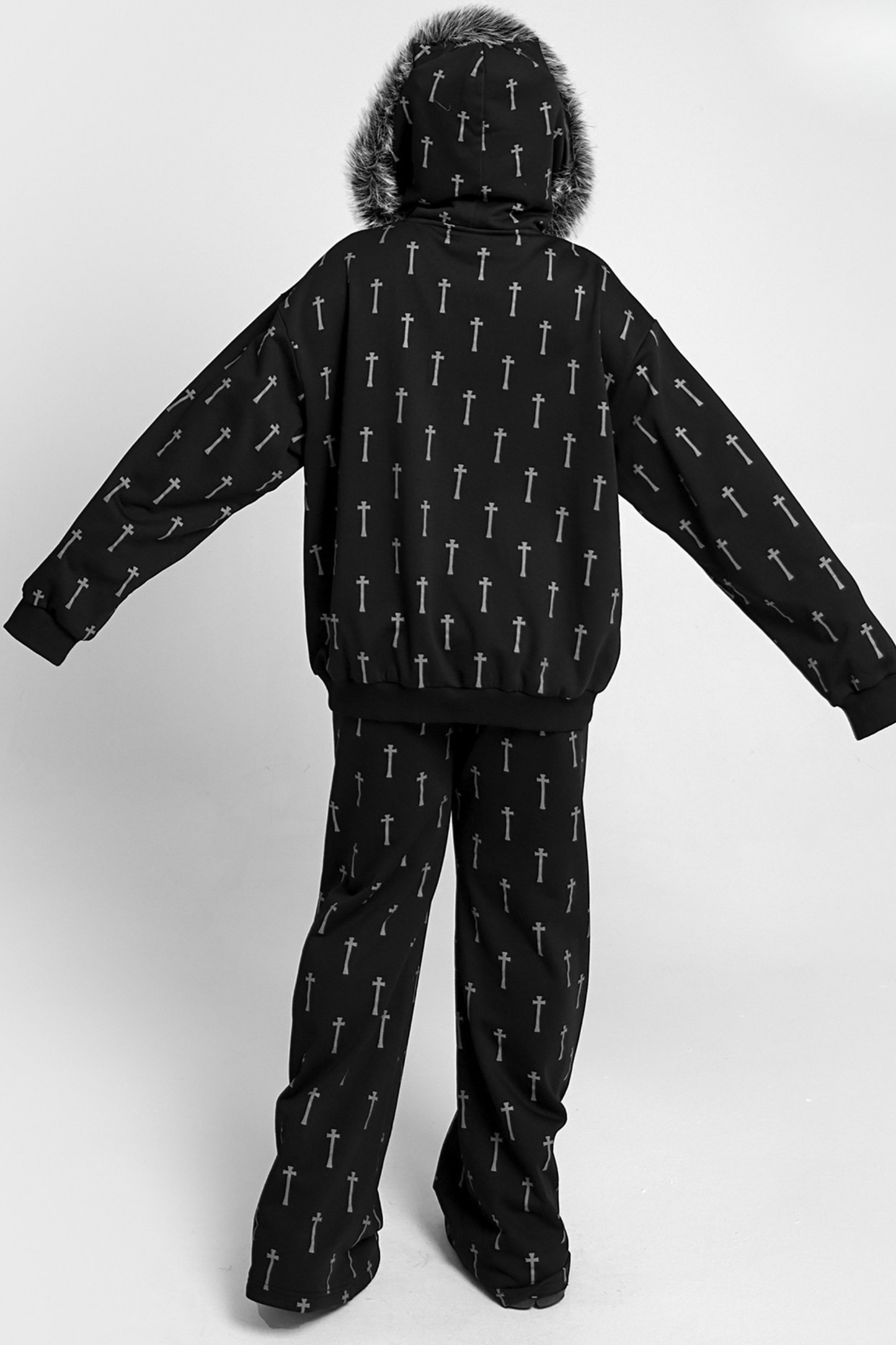 Gothic Loose Mode Cross Pants