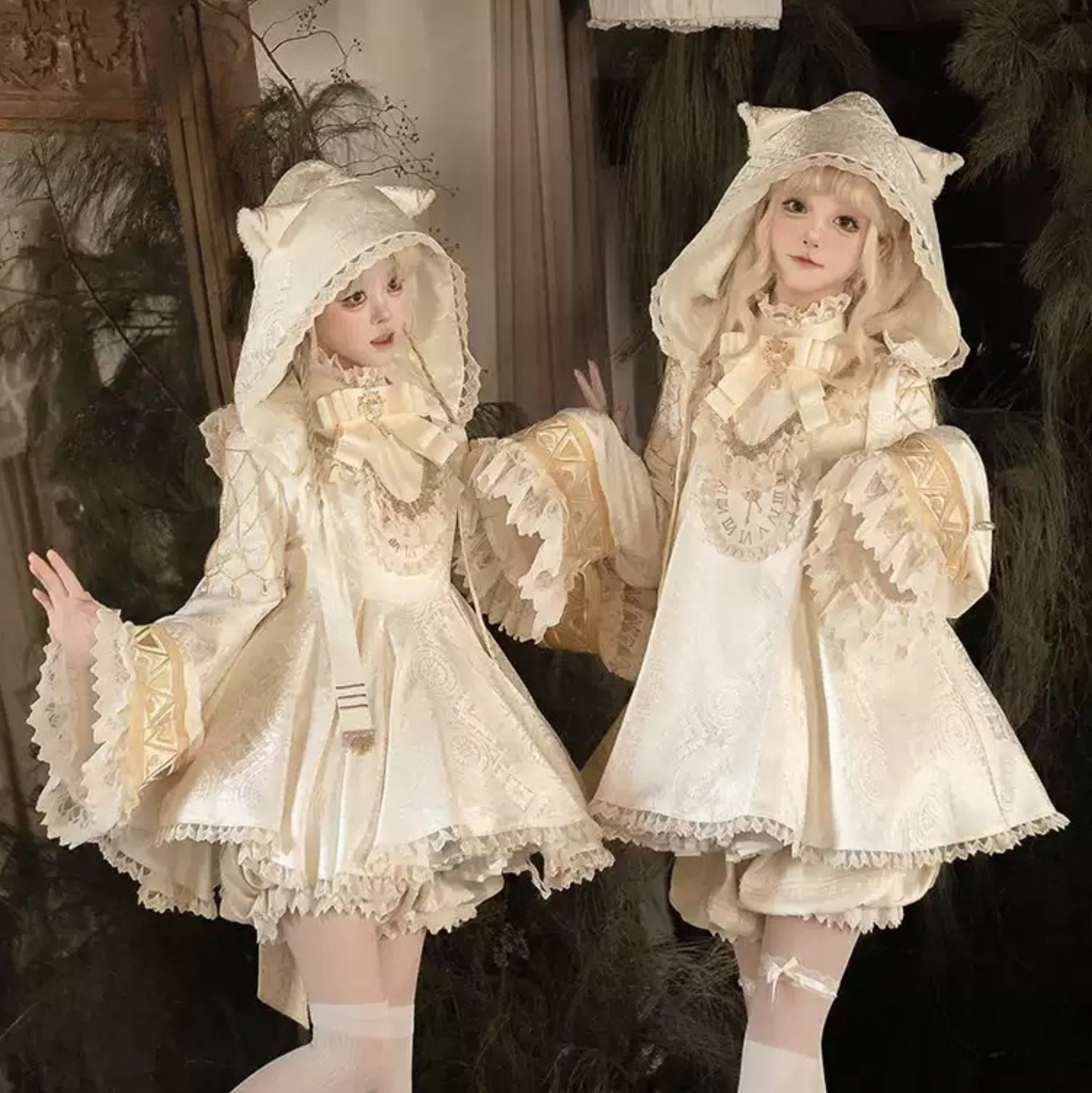 キャットウィッチプラチナシリーズ猫耳マジックハットドレススーツフルセット