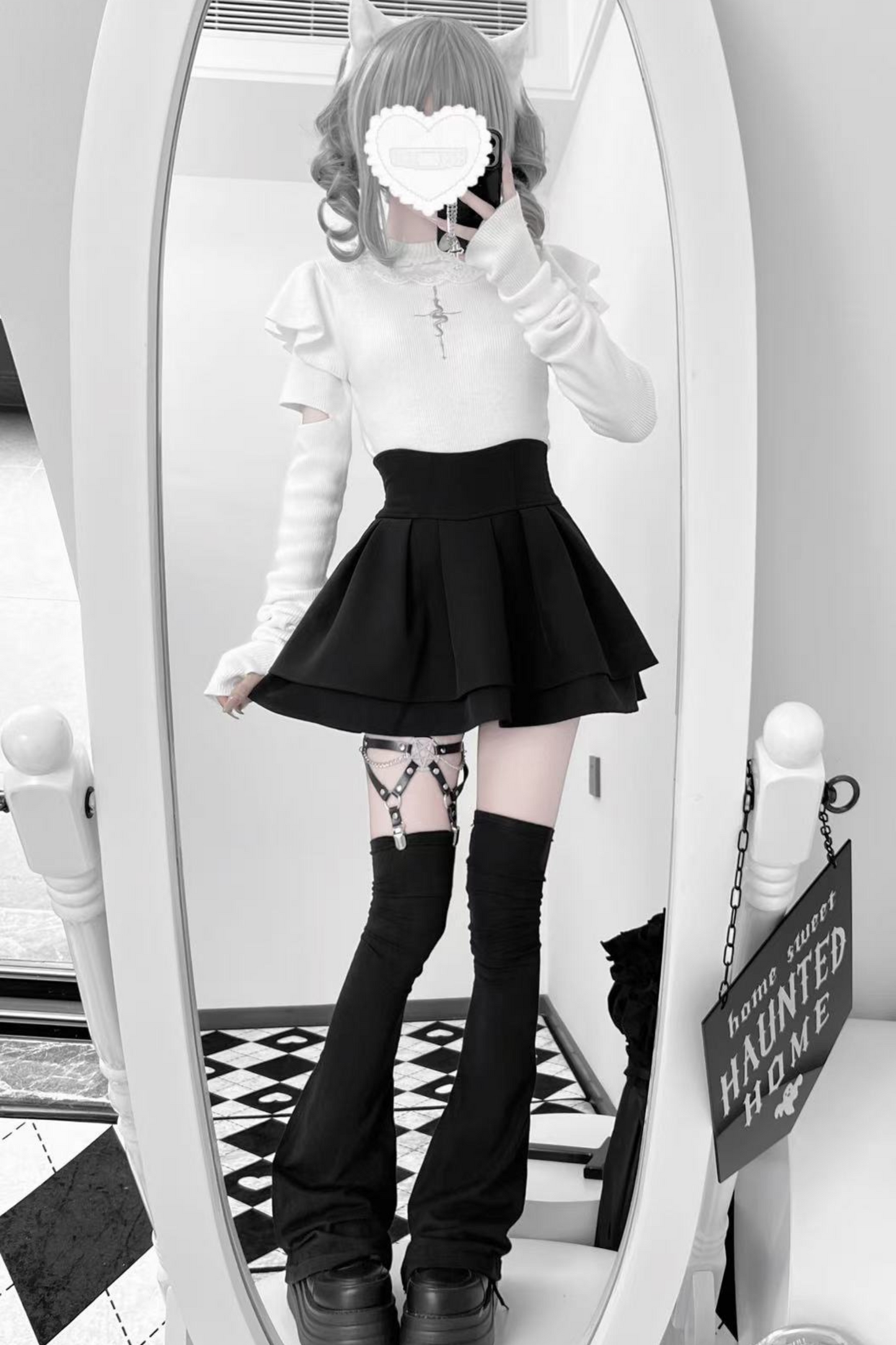 Arm warmer style mine tight top