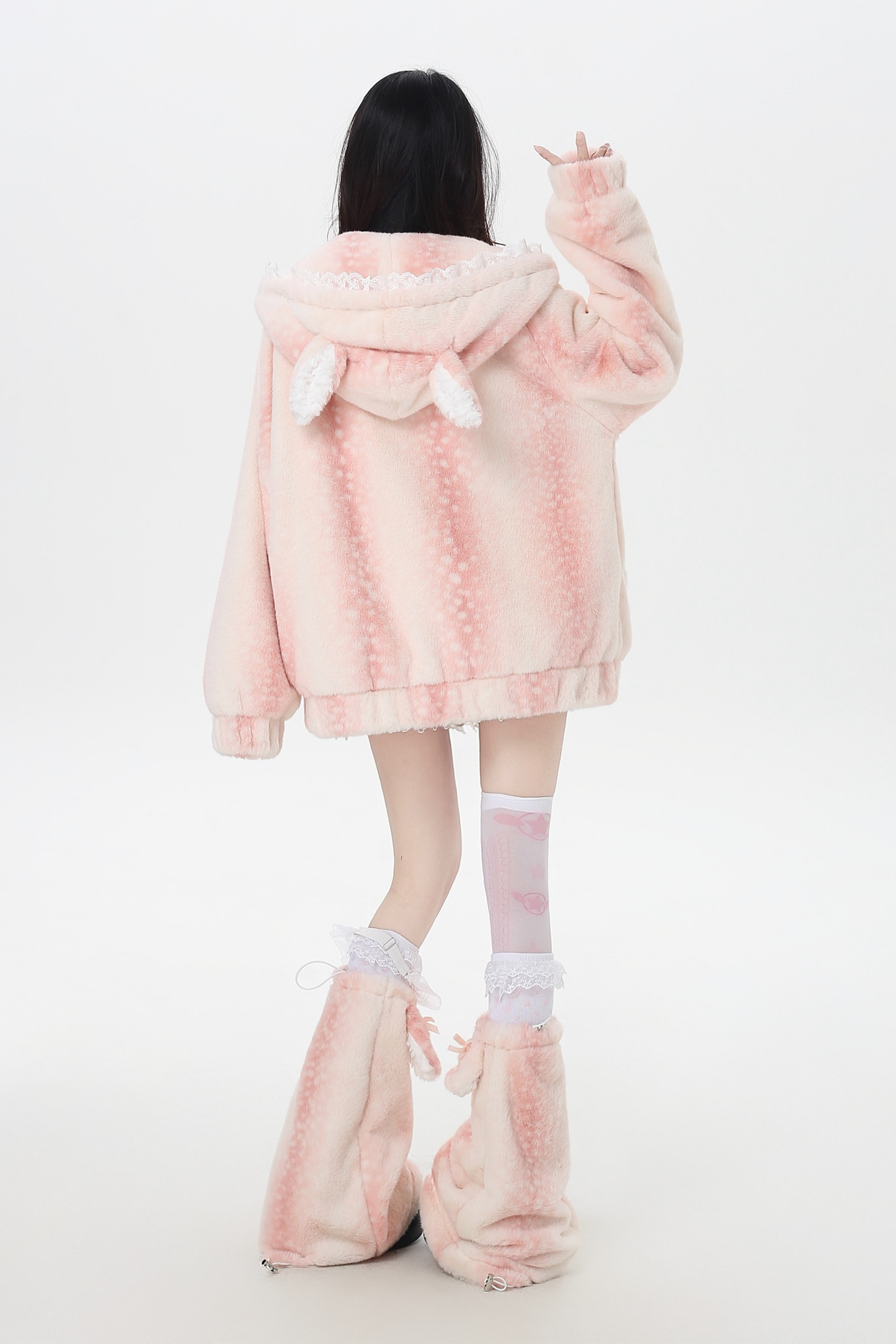 スイートフリースアニマルフードジャケット