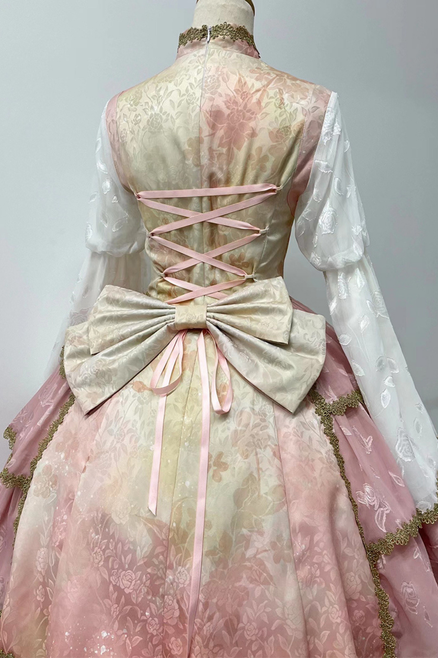Robe Lolita chinoise douce girly + Serre-tete