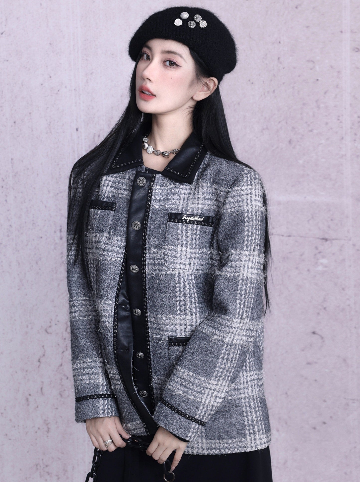 ヘビーウェルフェアスタイルウールチェックジャケット