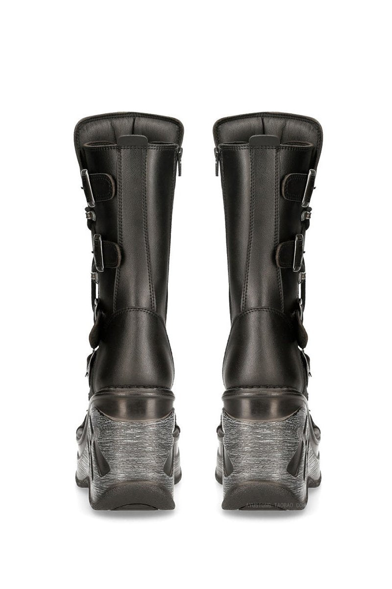 Sidebelt Design Mid-Height Boots