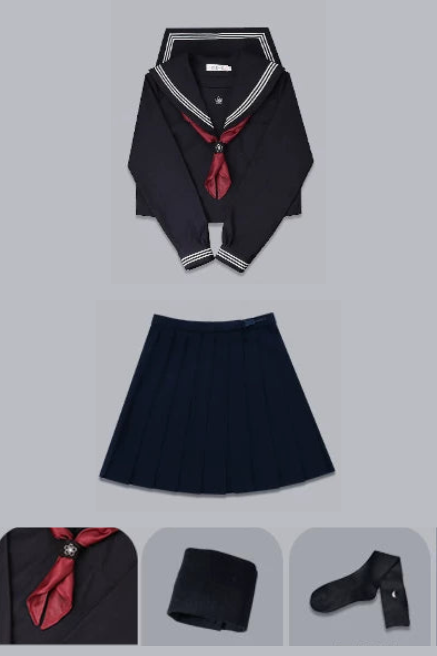 Matrosen-Oberteil + Plisseerock