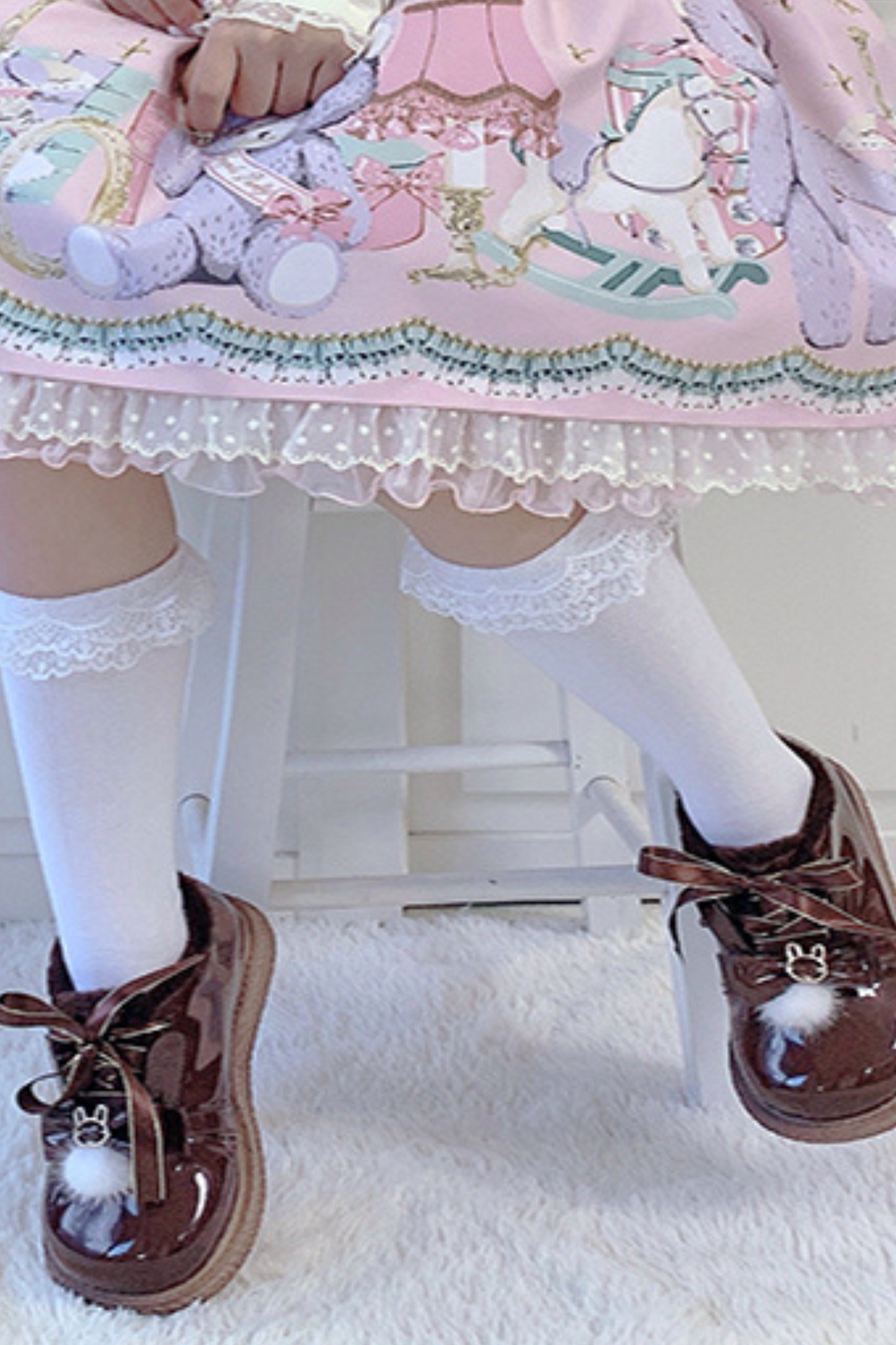 Bunny Fur Lolita Shoes