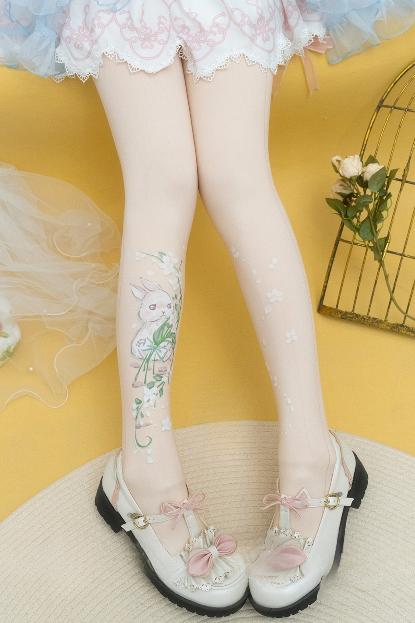 ドリームスイートフラワーロリータタイツ