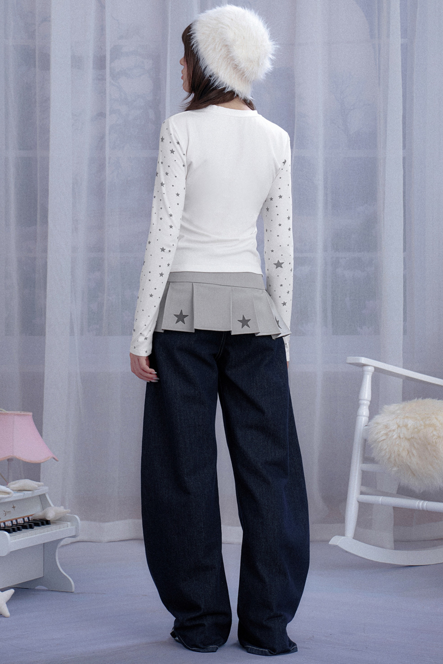 ホワイトスターエンジェルベアトップス