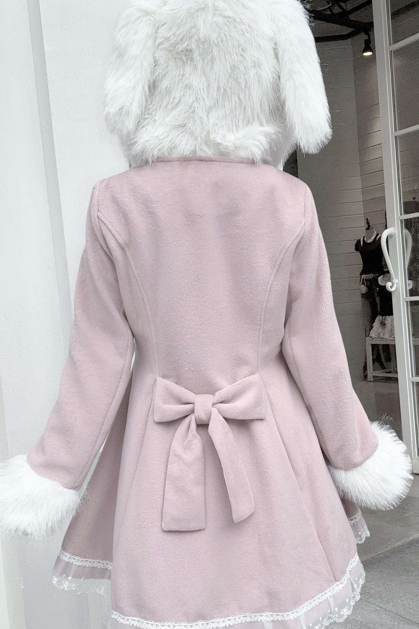 うさ耳ファーフードドールコート