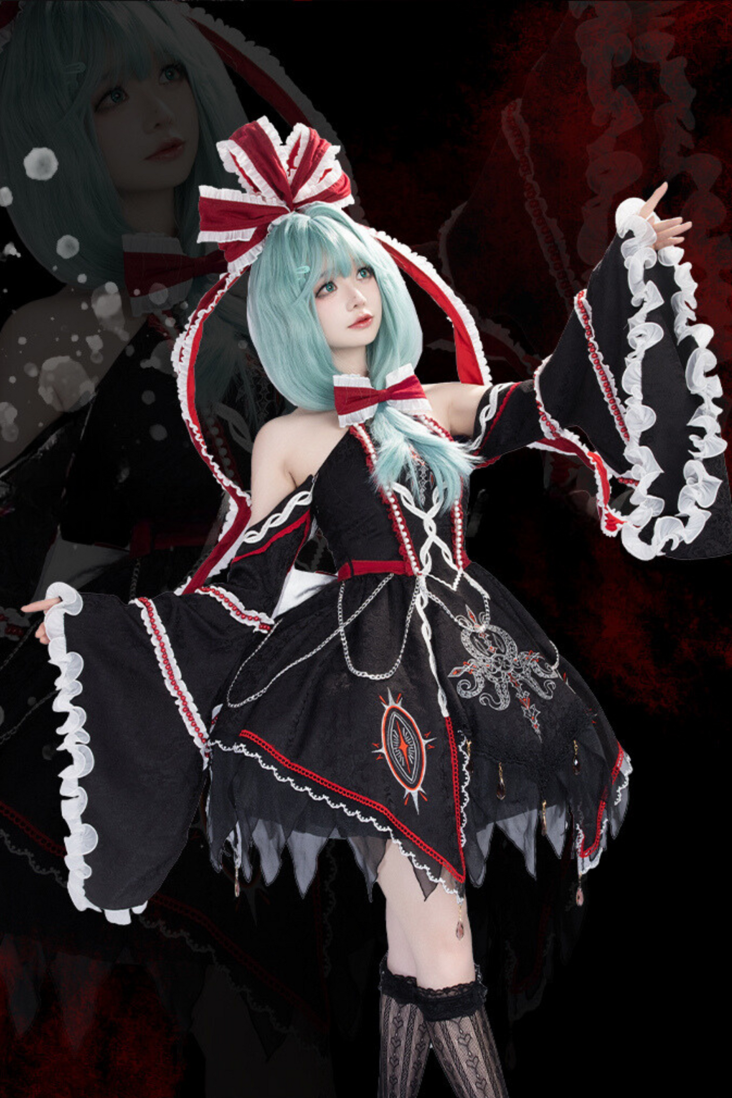 【予約商品】ファントムイータークトゥルフダークゴシックドレスコンプリートセット