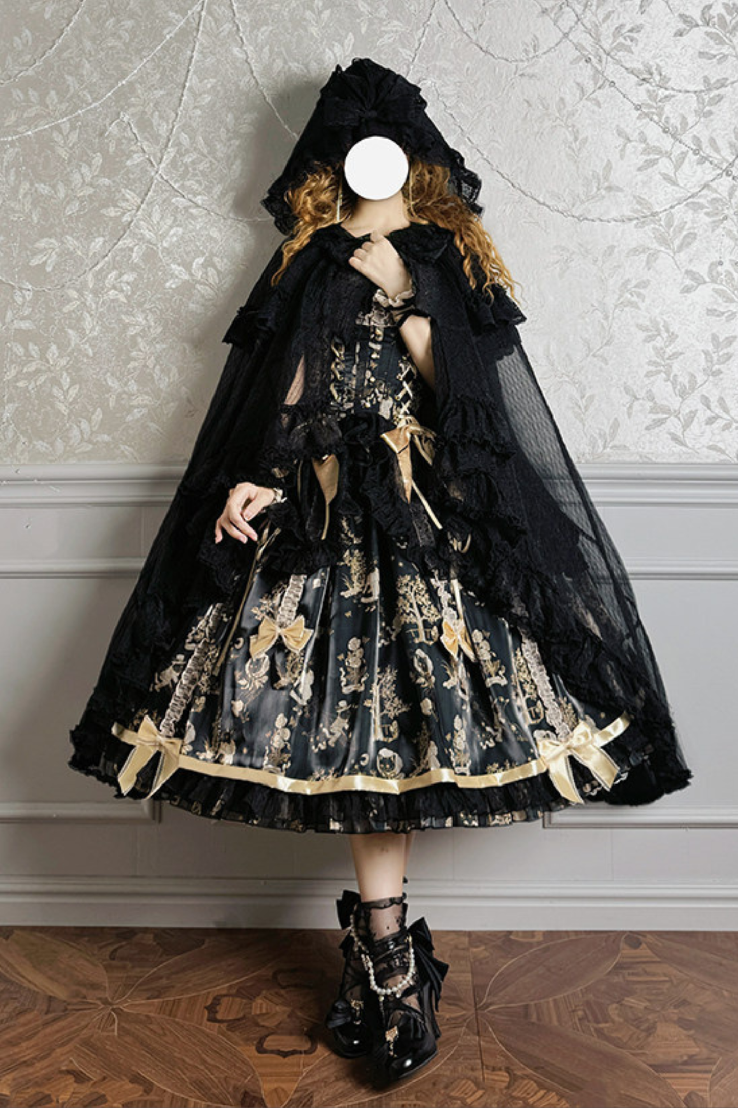 【4月3日予約締切】ファンタジーシアーフードロリータケープ