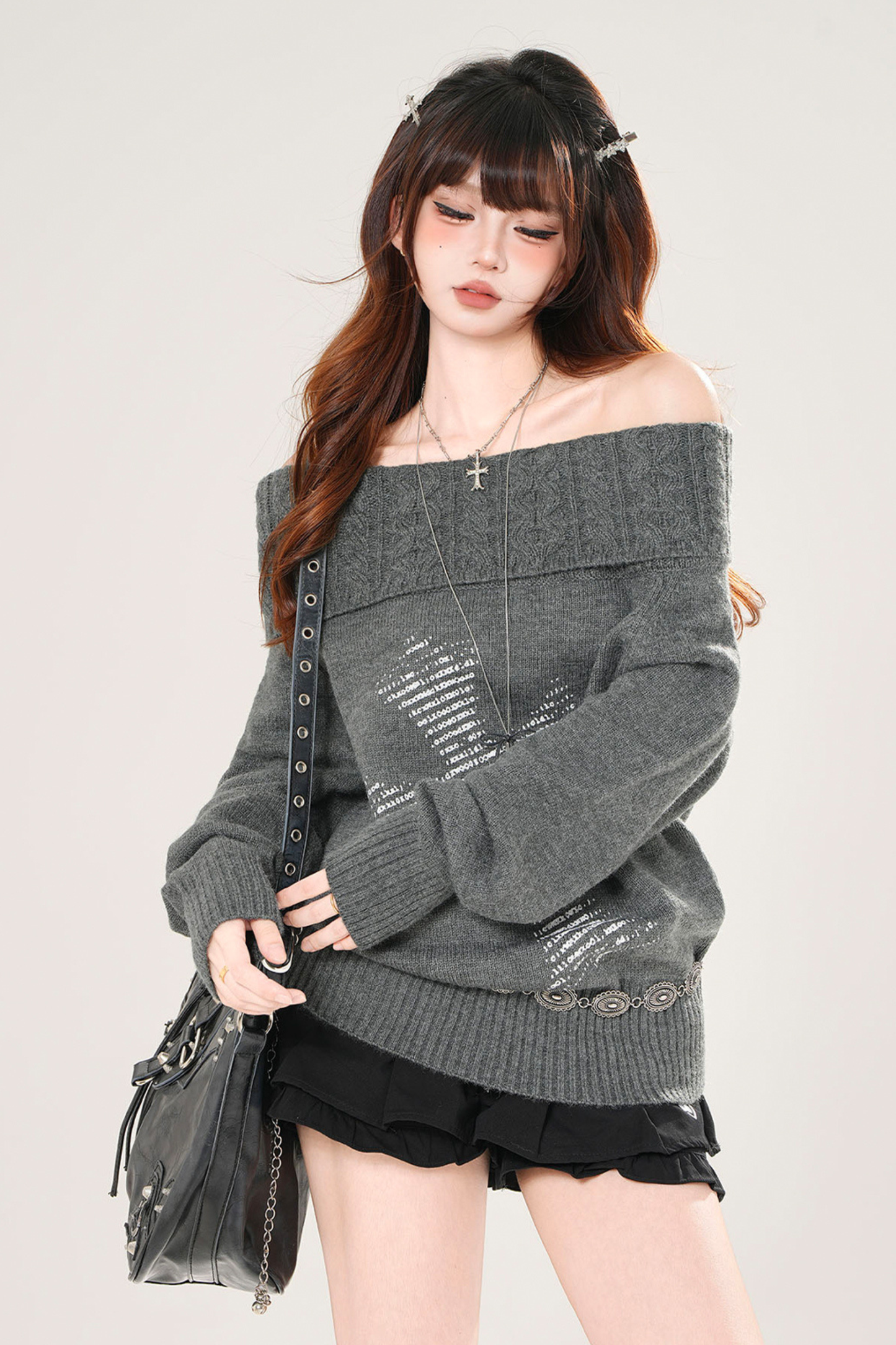 クロスモードオフショルダートップス