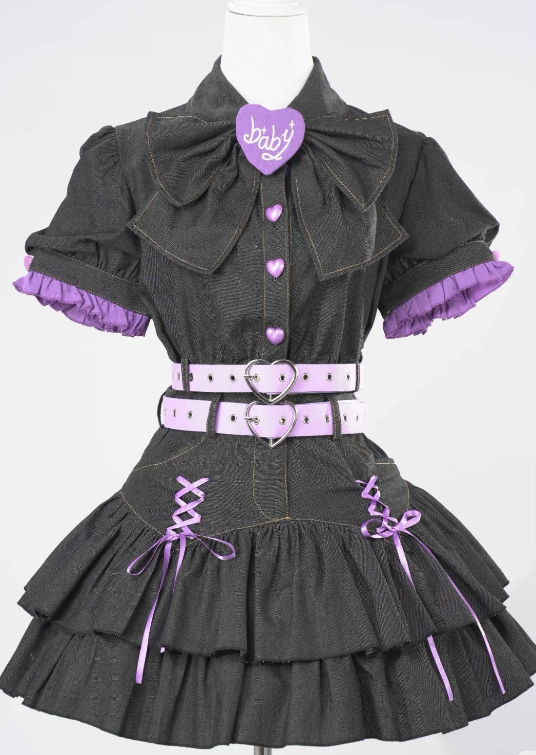 Y2K スイートガールコスプレセットアップ4点セット