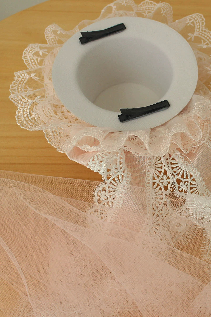 レースベールロリータハットアクセサリー