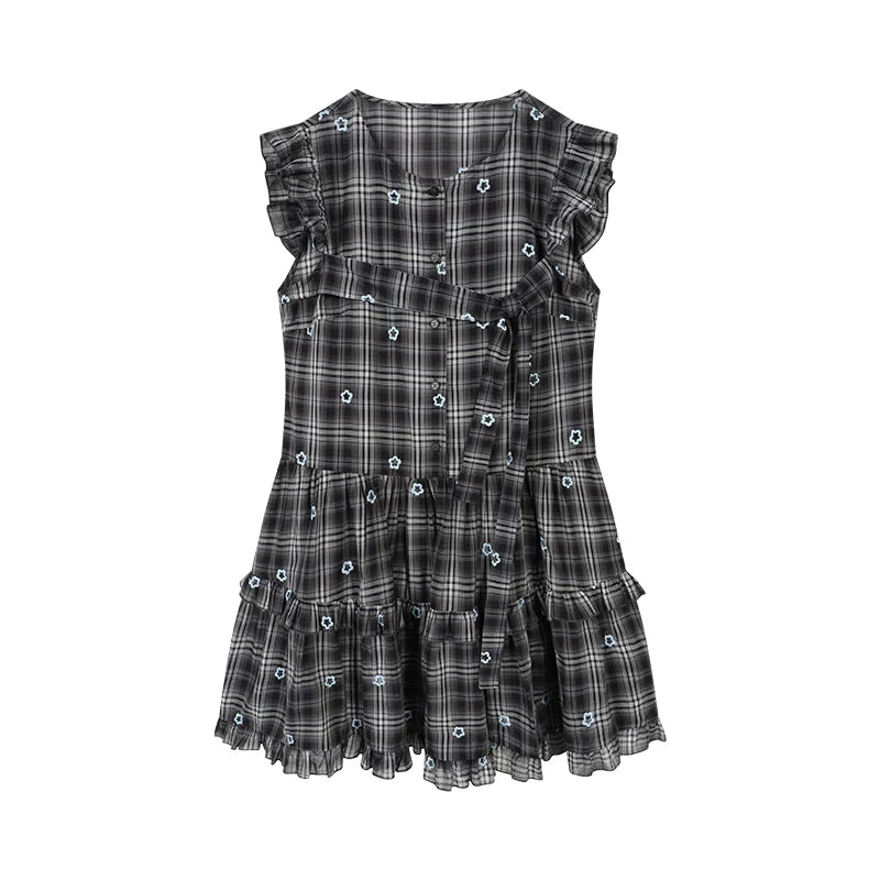Vestido de cuadros ecuación de verano
