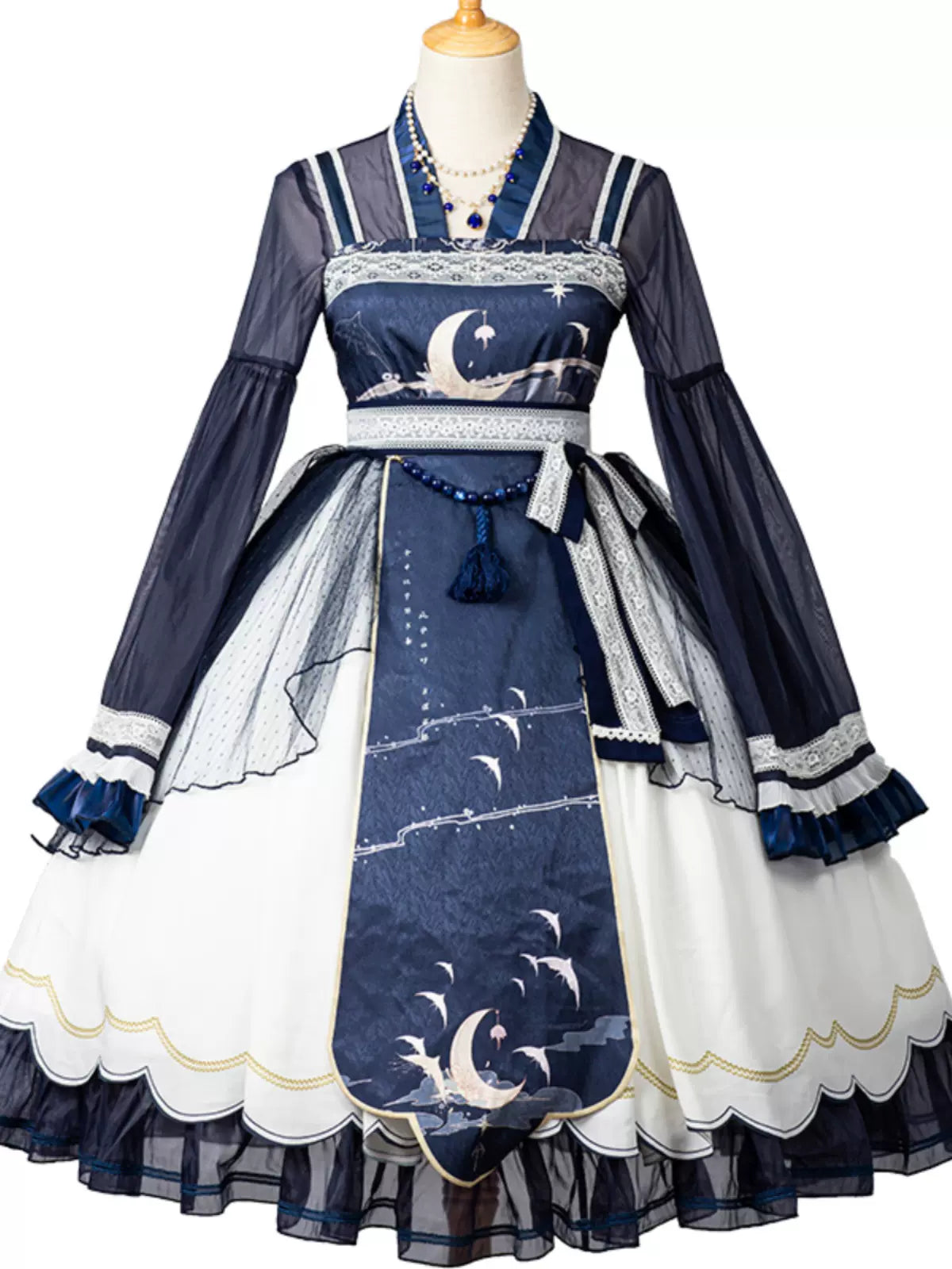 Lolita Night Crescent Moon Suspended Dress Set