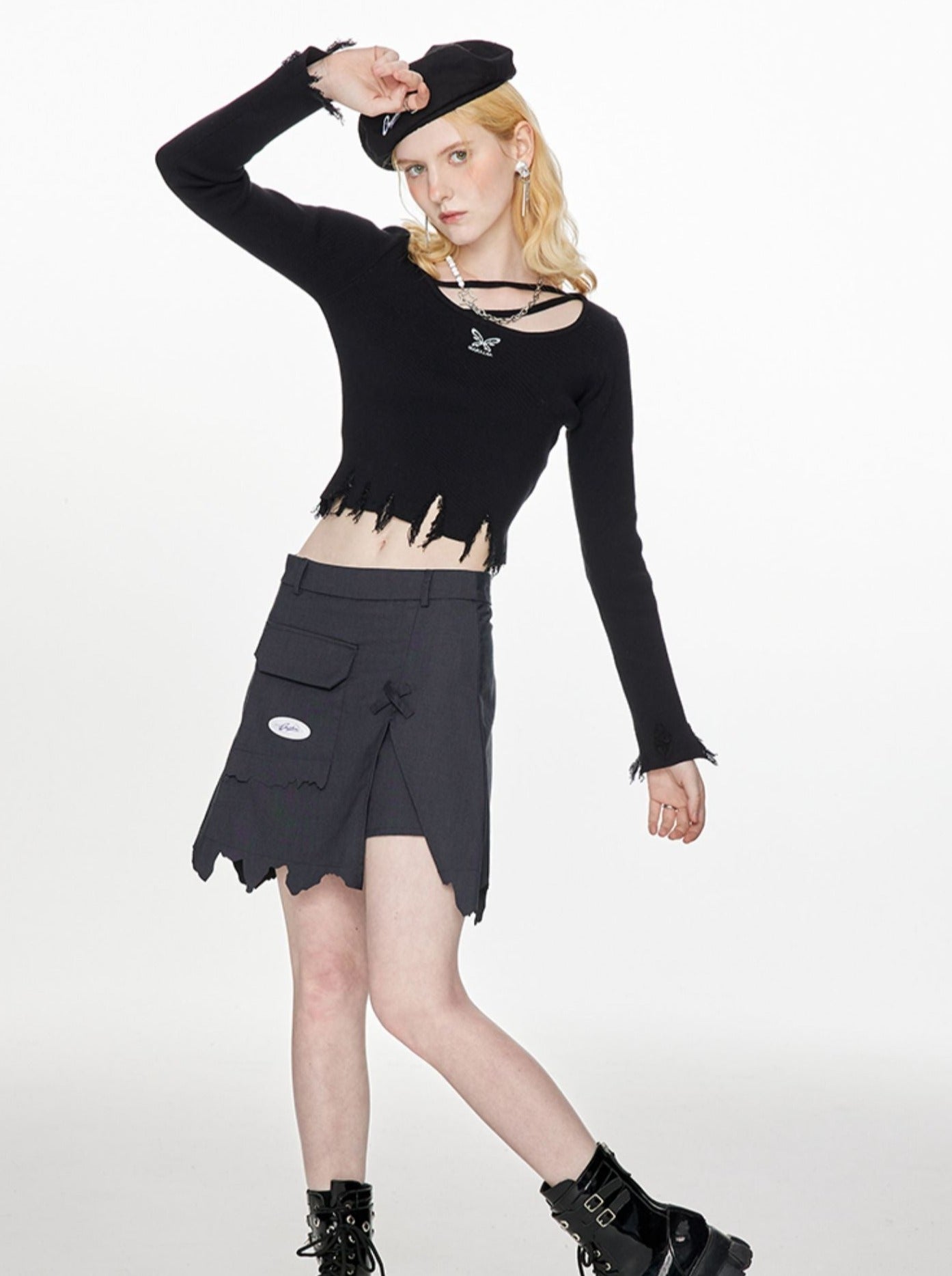 トレンディポケットモードロゴスカート