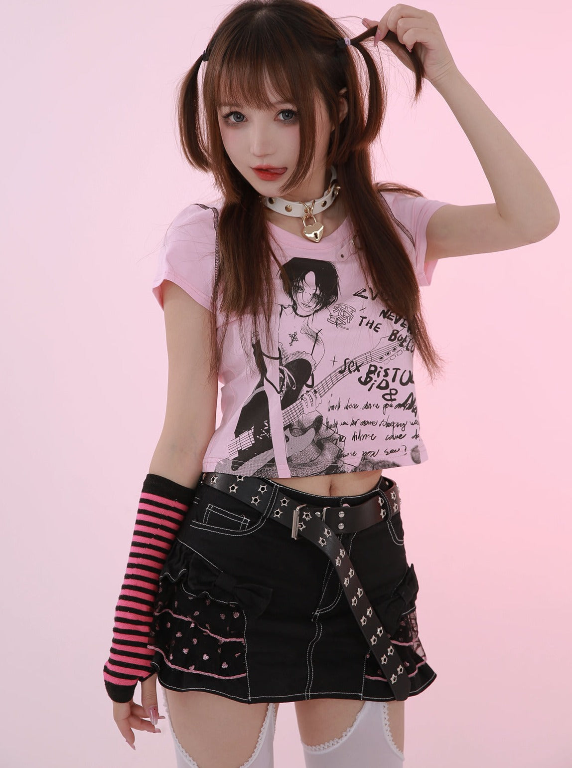 룩갈 프린트 스트릿 스타일 샤츠