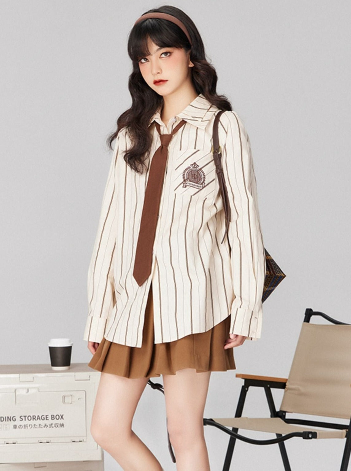 Terrier Bean Story College Stripe Shirt