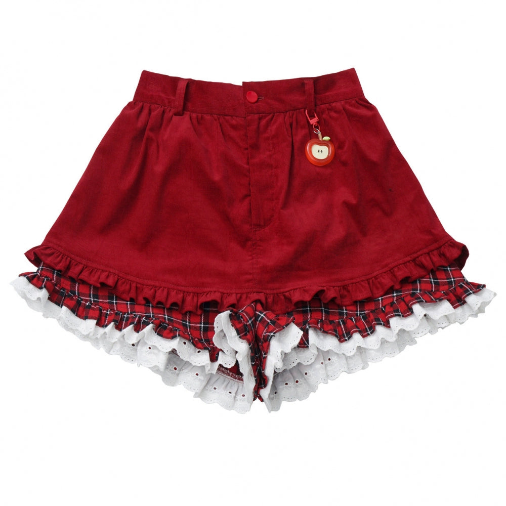 フルーツミルクフードジャケット+トップス+パンツ+レッグウォーマー