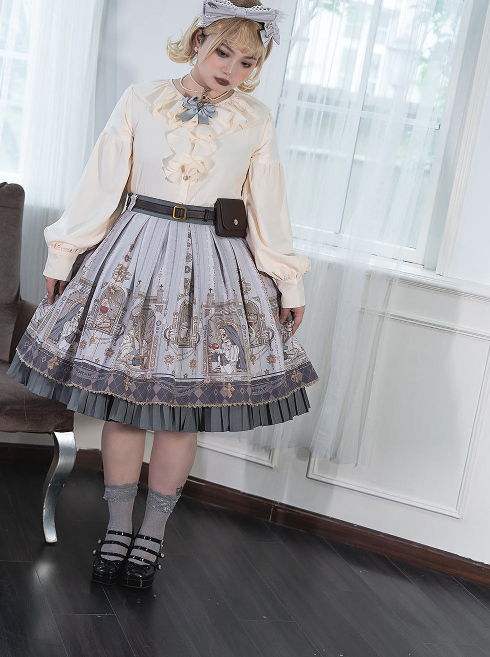 ハンティングノートロリータマトンレッグスリーブシャツ【予約商品】