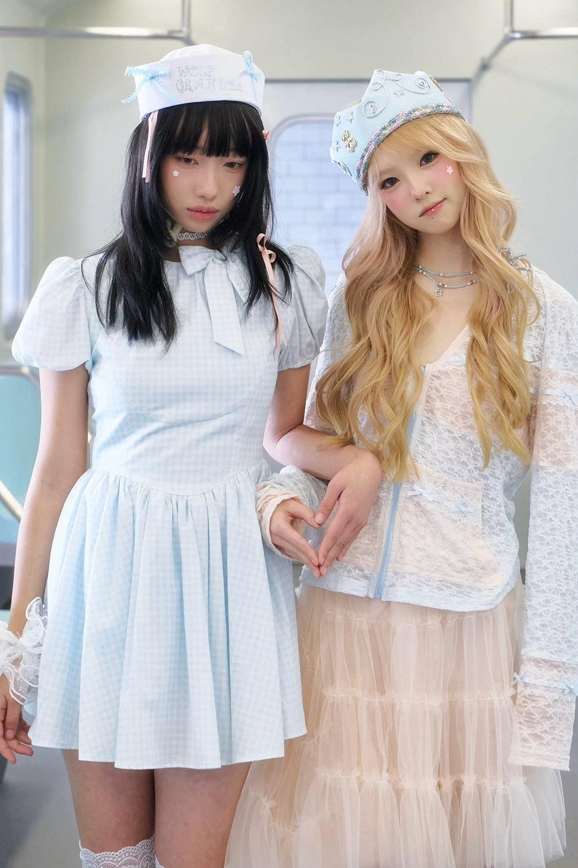 Fitted Lace Hooded Top