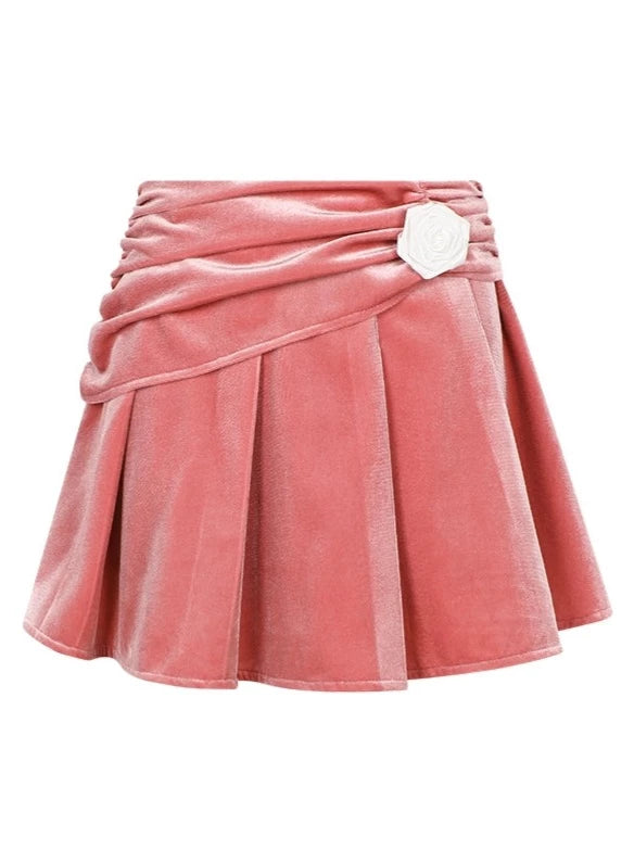 Velour Jacket + Rose Velour Skirt