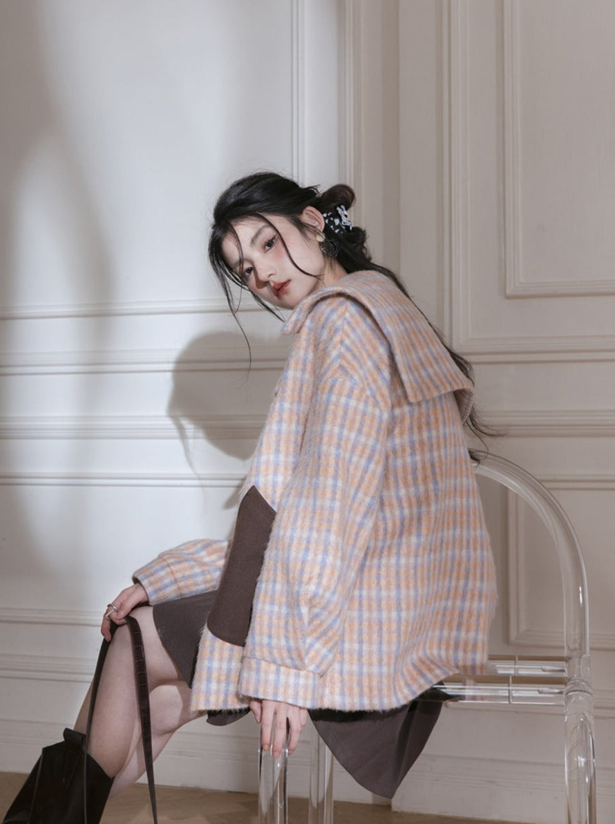 Waffle Sandlong Hair Check Outer