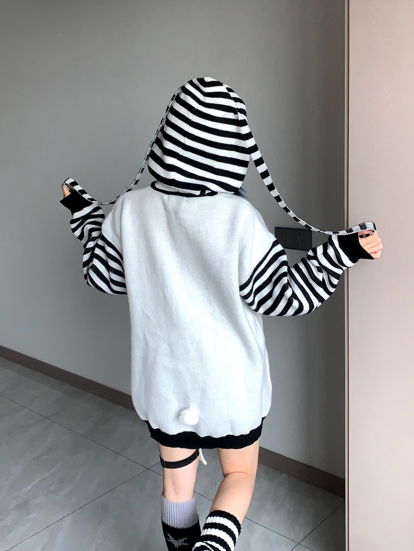 【👼天使界隈👼】天使イラストニットパーカー