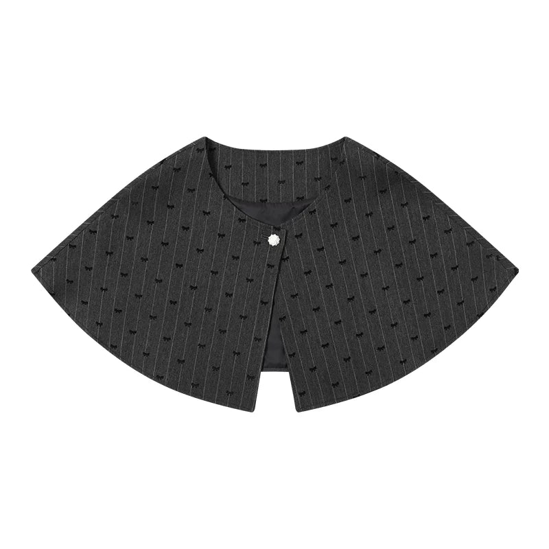 Evening glow coat + shawl + skirt + knit top