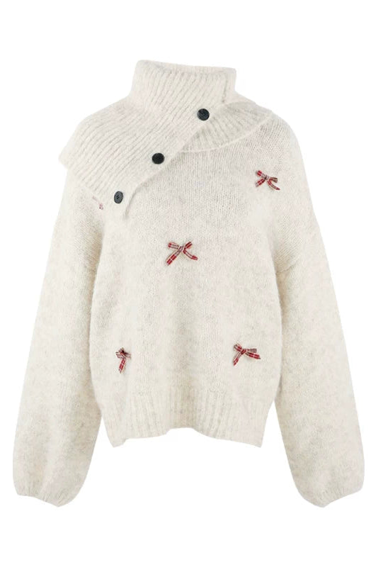 Ribbon French Knit Sweater + Shorts