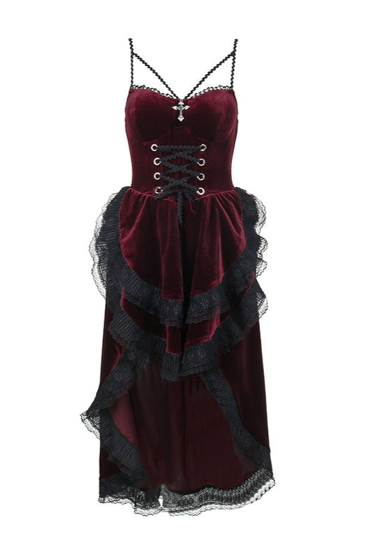 Gothic Purple Maid Dress